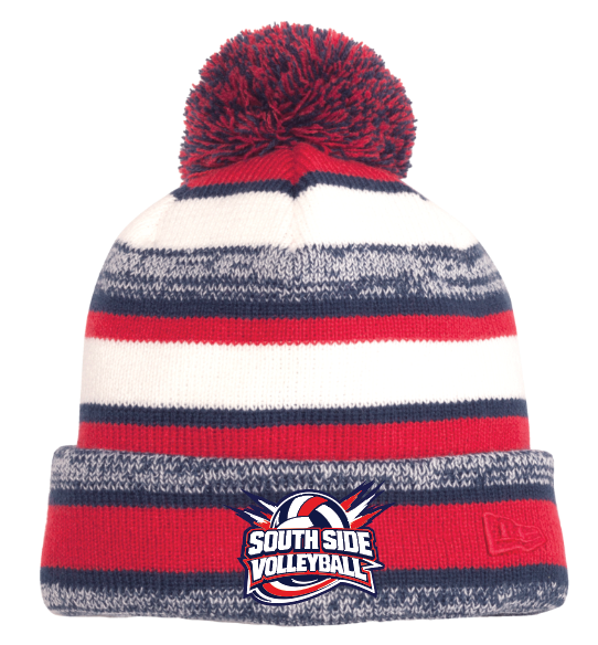SOUTH SIDE MIDDLE SCHOOL VOLLEYBALL New Era Pom Pom Beanie