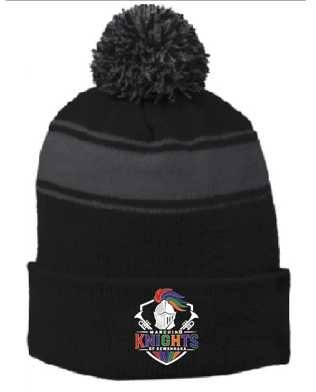 SEWANHAKA MARCHING KNIGHTS EMBROIDERED POM POM BEANIE