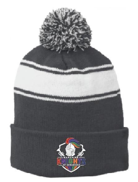 SEWANHAKA MARCHING KNIGHTS EMBROIDERED POM POM BEANIE