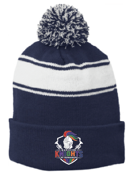 SEWANHAKA MARCHING KNIGHTS EMBROIDERED POM POM BEANIE