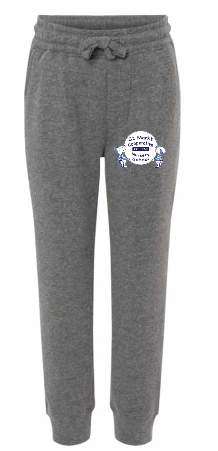 St. Mark's Nursery School Toddler Sponge Fleece Jogger Sweatpants PRM11PNT/ PRM16PNT