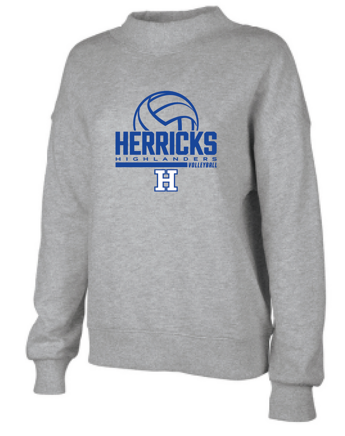 HERRICKS VOLLEYBALL MOCK NECK SWEATSHIRT 5726