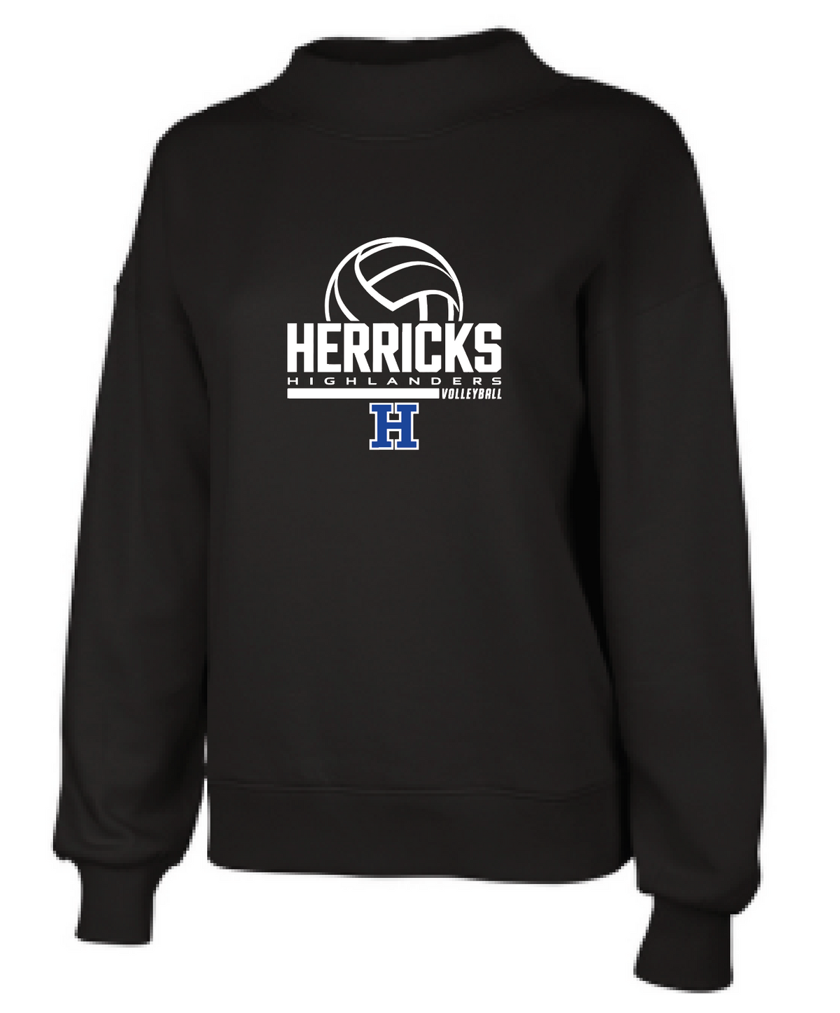 HERRICKS VOLLEYBALL MOCK NECK SWEATSHIRT 5726