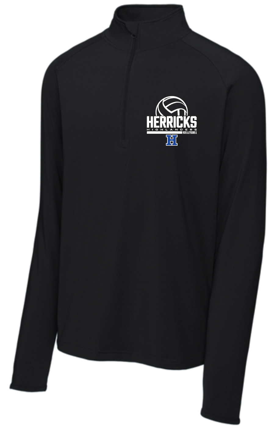 HERRICKS VOLLEYBALL EMBROIDERED 1/4 ZIP ST850