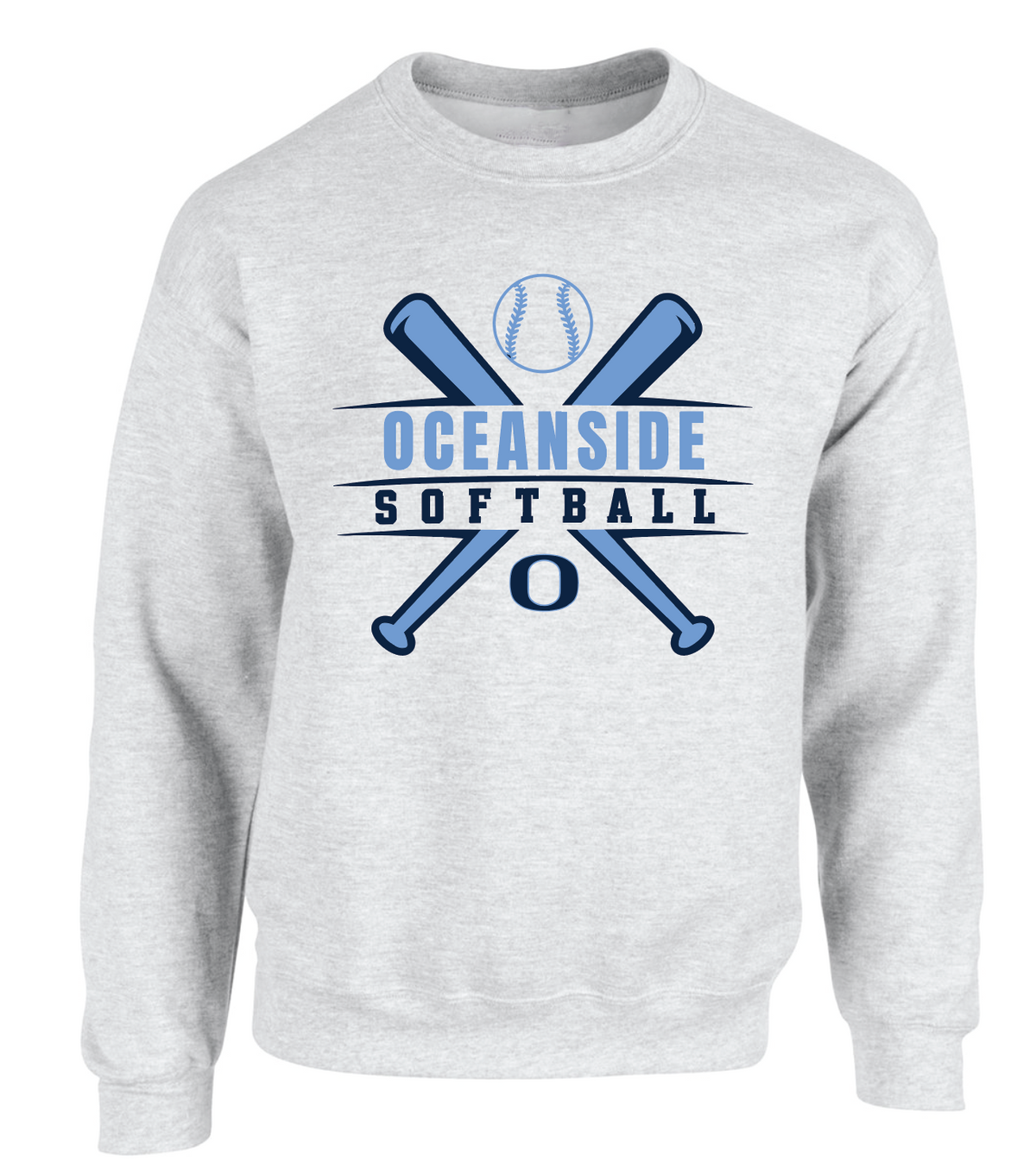 OCEANSIDE SOFTBALL CREWNECK G18000