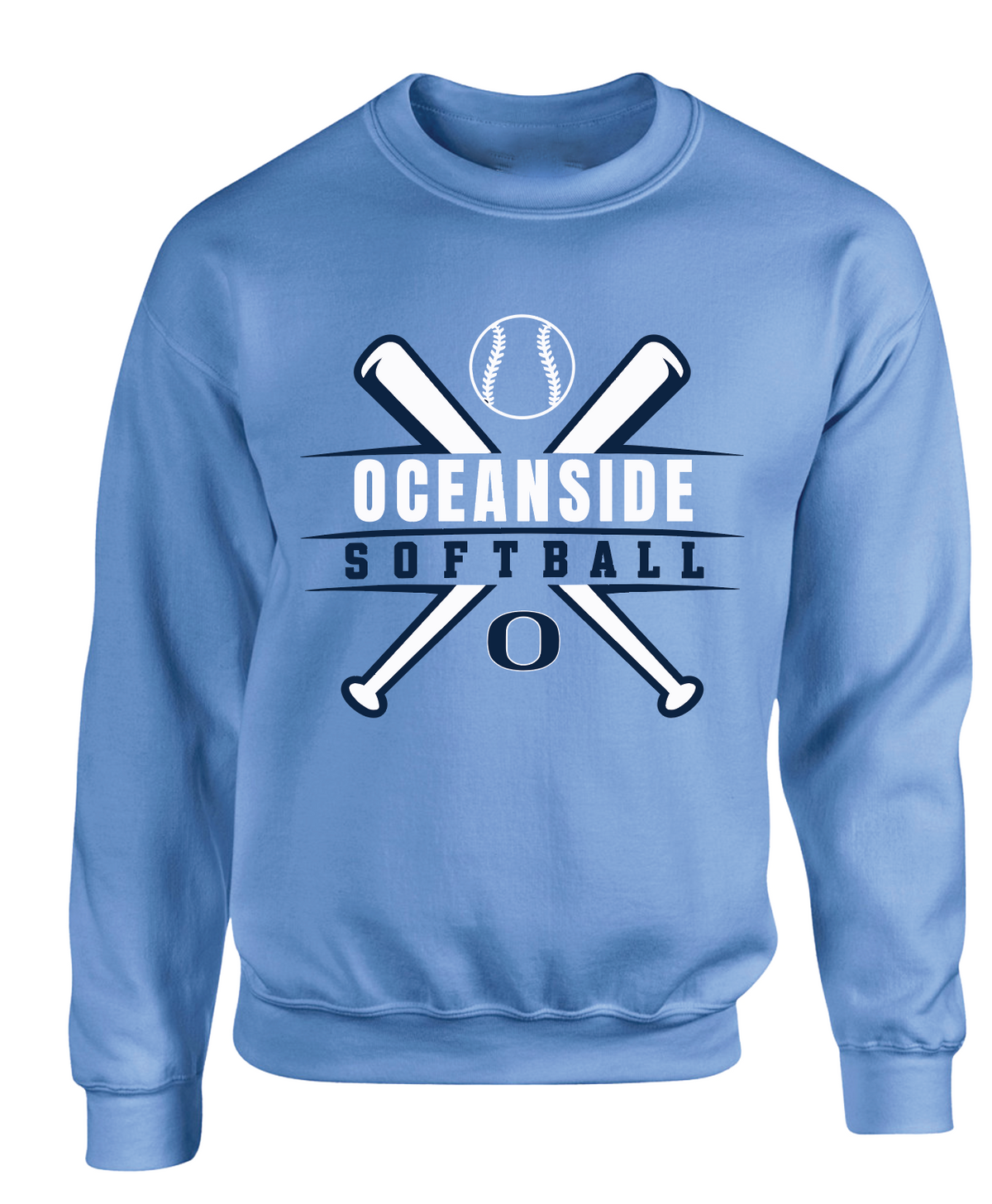 OCEANSIDE SOFTBALL CREWNECK G18000