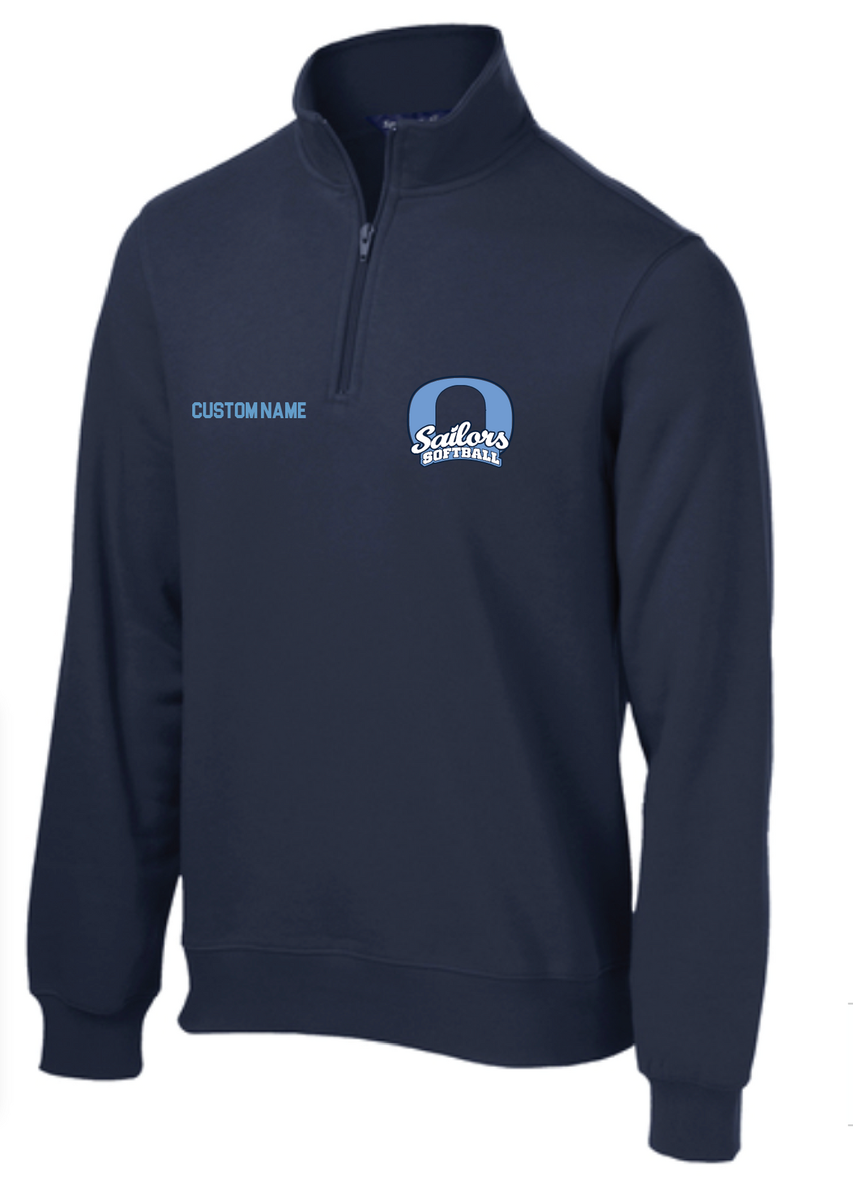 OCEANSIDE SOFTBALL EMBROIDERED 1/4 ZIP SWEATSHIRT