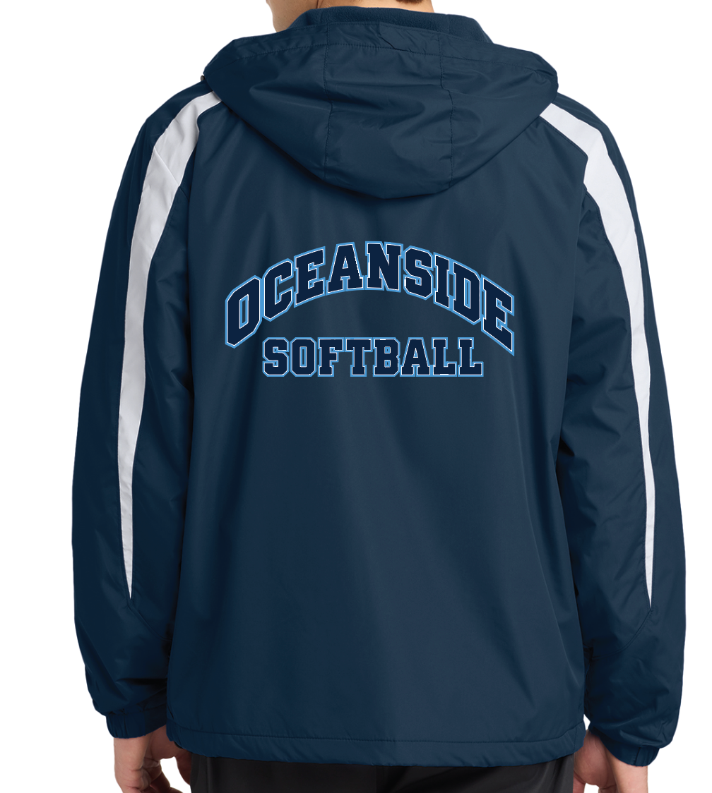 OCEANSIDE SOFTBALL EMBROIDERED FLEECED LINE JACKET JST81/Y