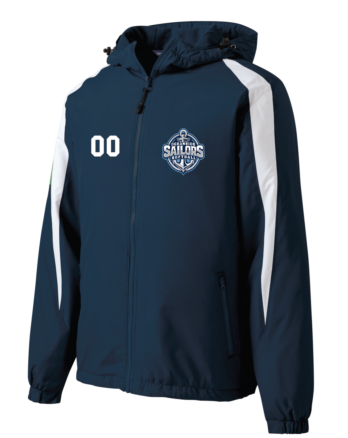 OCEANSIDE SOFTBALL EMBROIDERED FLEECED LINE JACKET JST81/Y