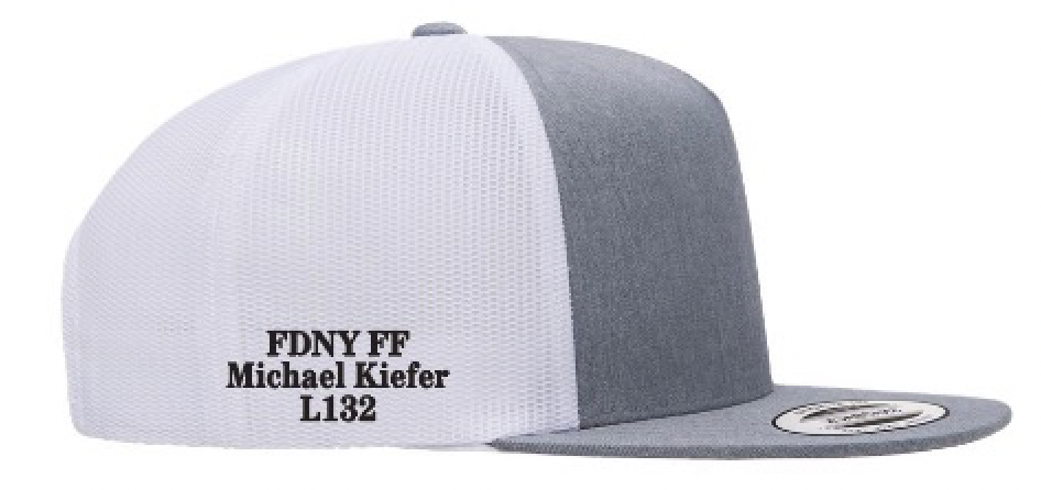 FDNY MICHAEL KIEFER 25 ANNIVERSARY EMBROIDERED TRUCKER CAP