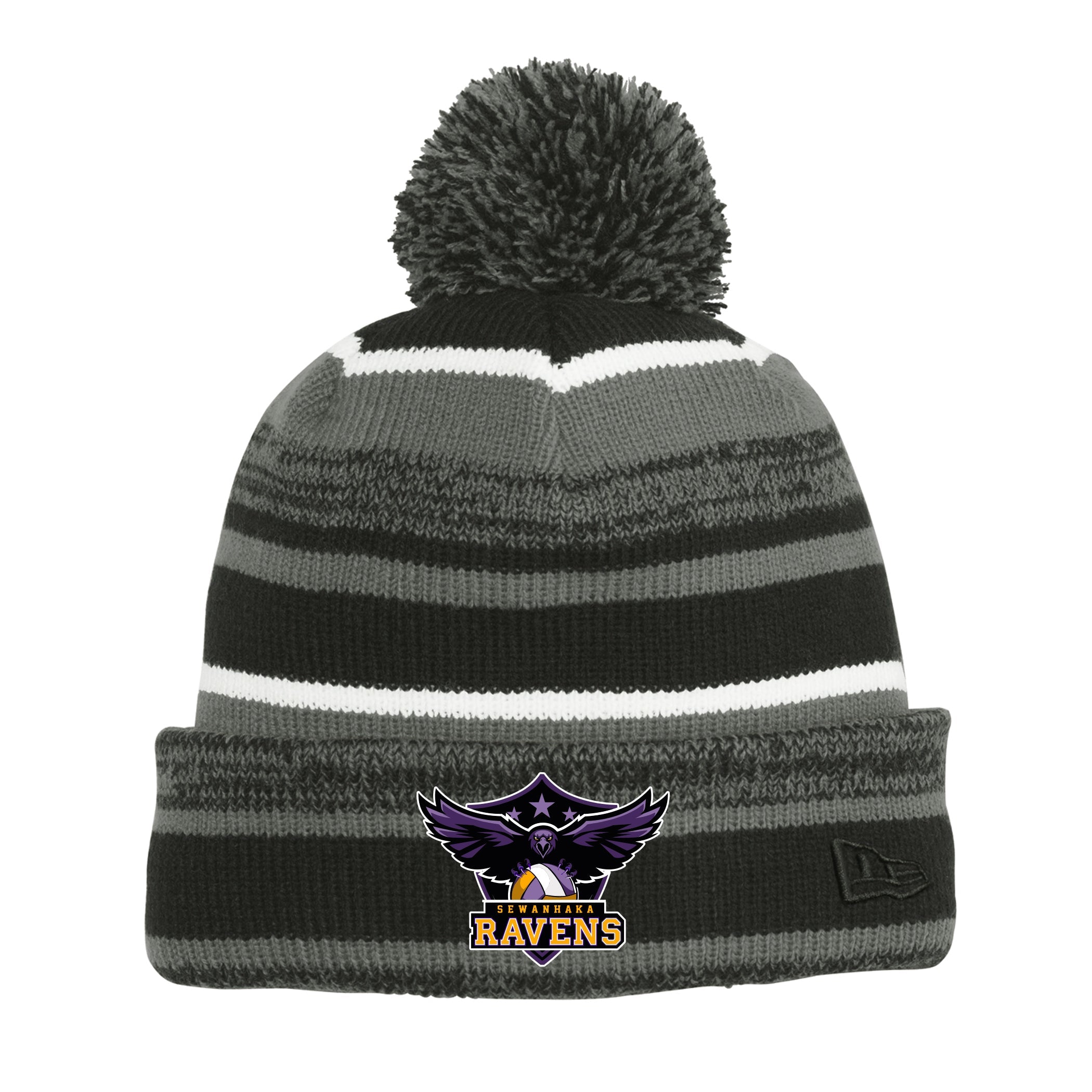 Sewanhaka Ravens Volleyball Pom Pom Hat