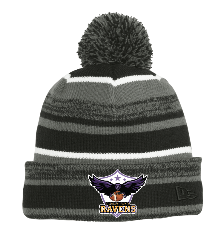 Sewanhaka Ravens Football Pom Pom Beanie