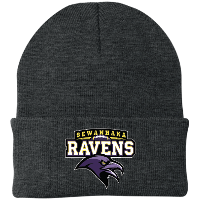Sewanhaka Ravens Football Embroiderd Beanie