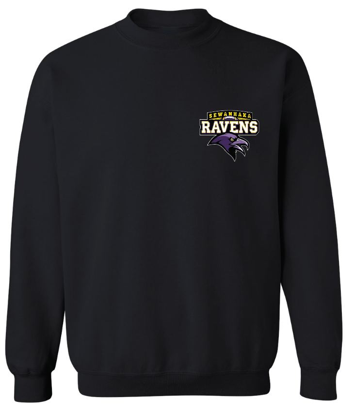 Sewanhaka Ravens Football Crewneck Sweater