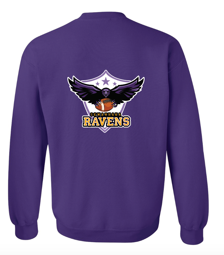 Sewanhaka Ravens Football Crewneck Sweater