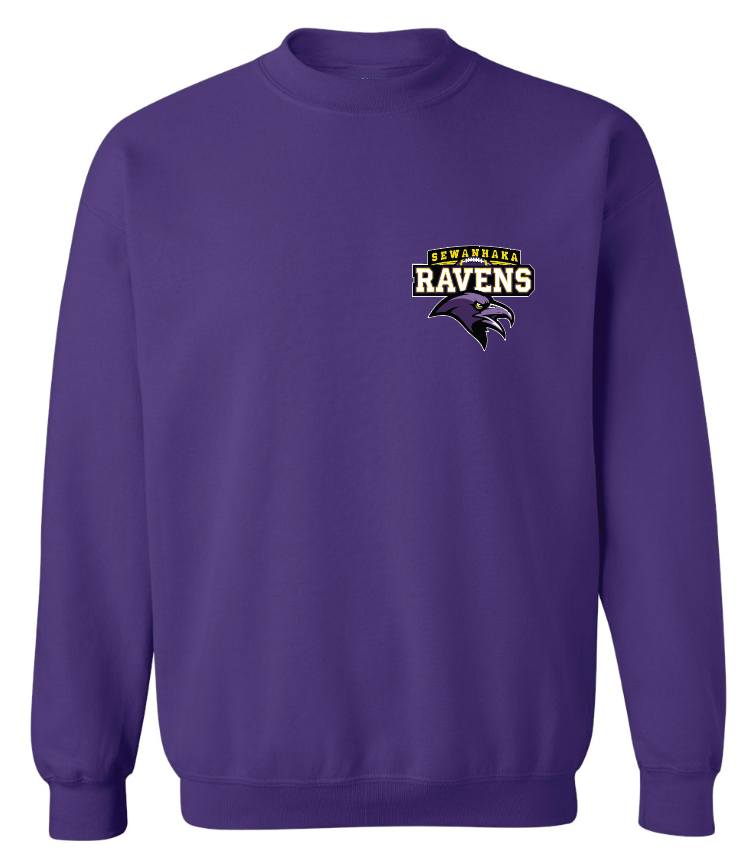 Sewanhaka Ravens Football Crewneck Sweater