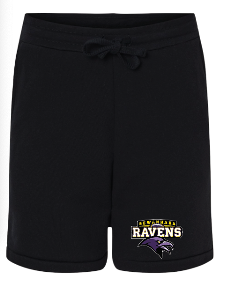 Sewanhaka Ravens Football Unisex Sponge Fleece Shorts