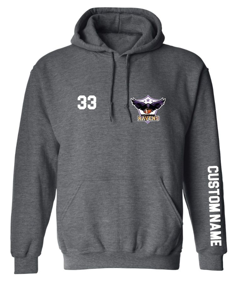 Sewanhaka Ravens Football Gilden Hoodie