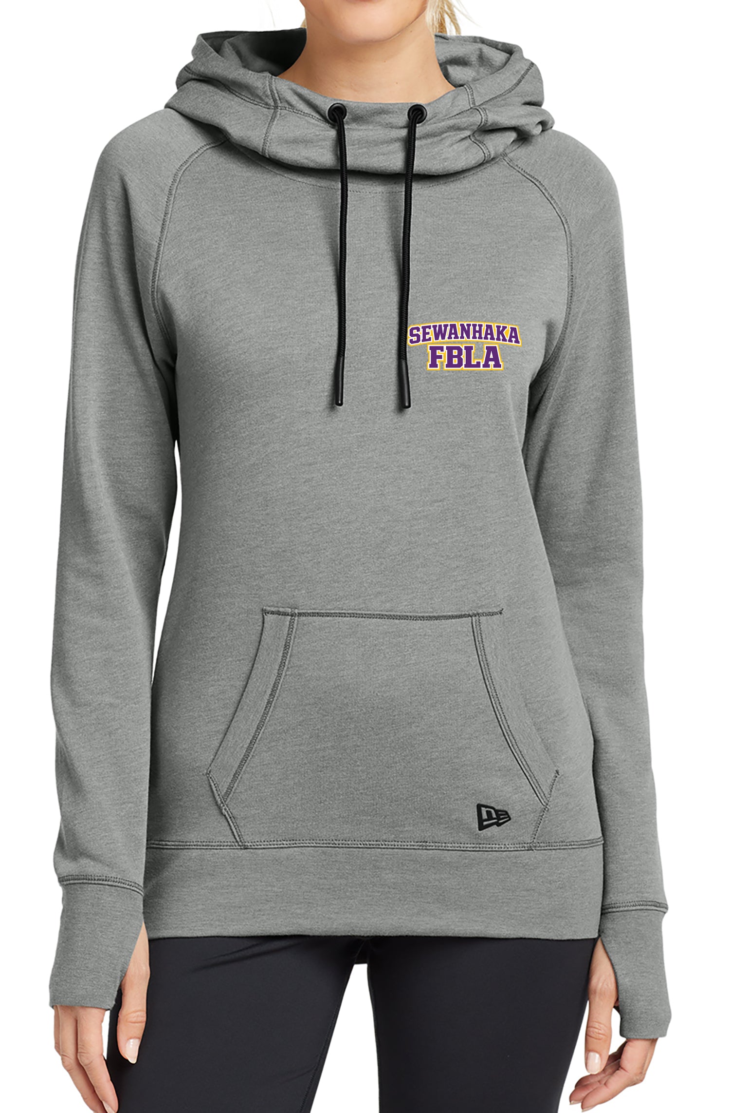SEWANHAKA FBLA Women's New Era Tri-Blend Long Sleeve Hoodie