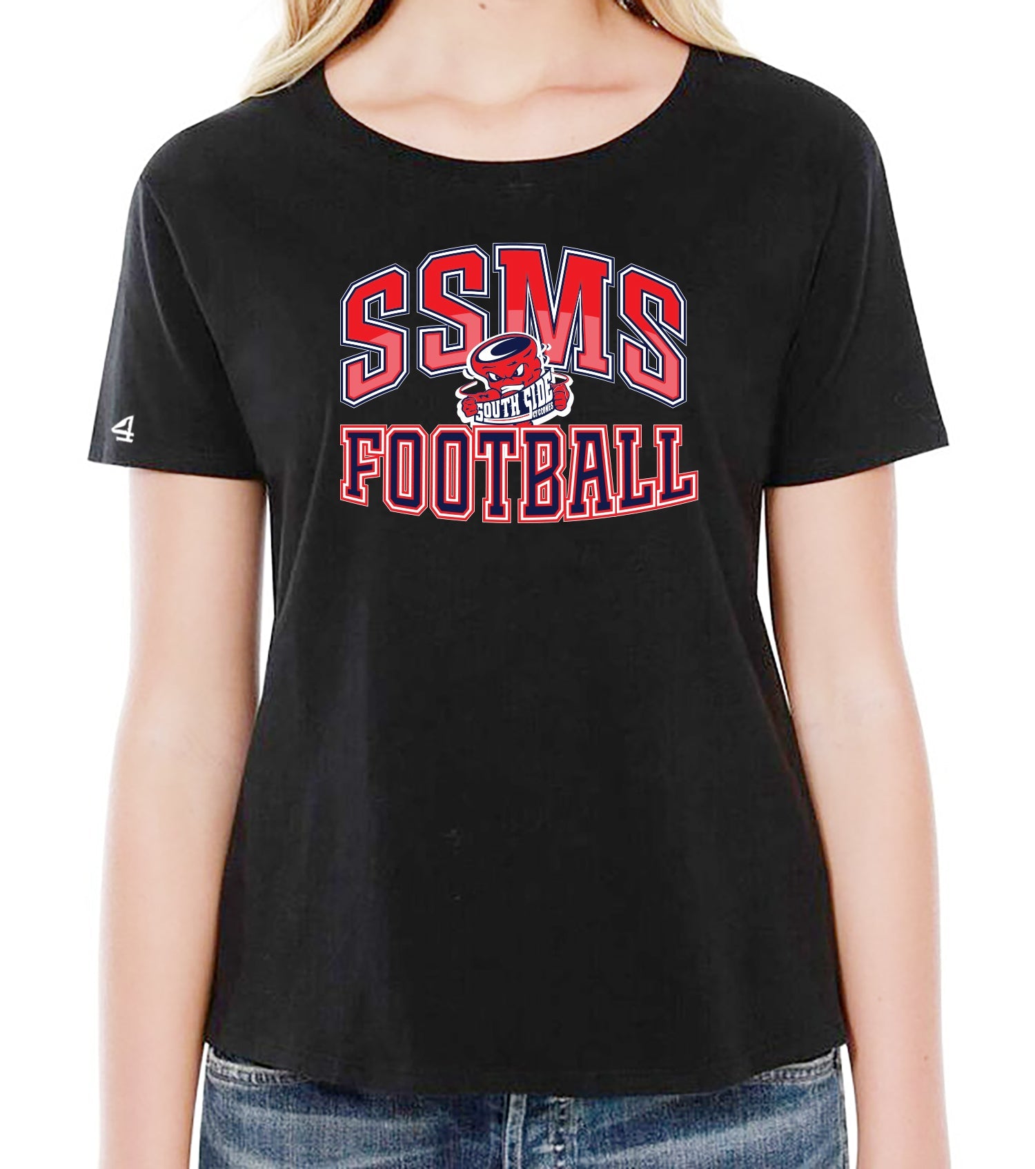 SSMS FOOTBALL Women's Boxy High Low Shirt