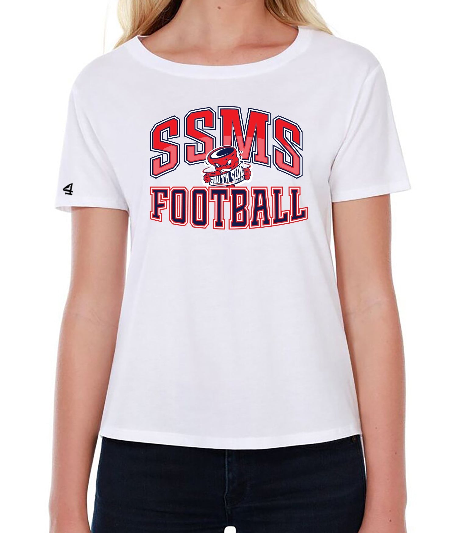 SSMS FOOTBALL Women's Boxy High Low Shirt