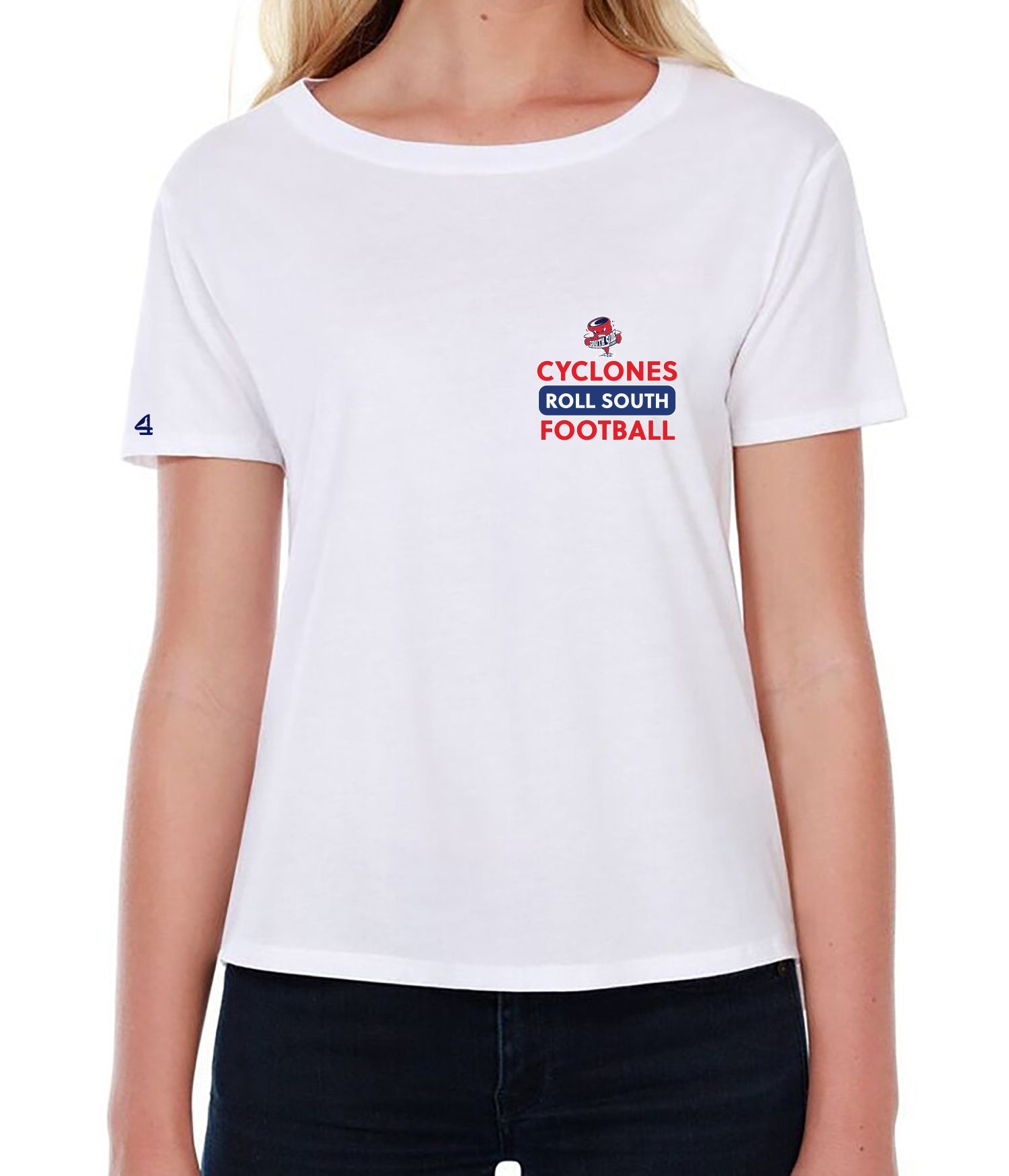 South Side High School Football Women's Boxy High Low Shirt
