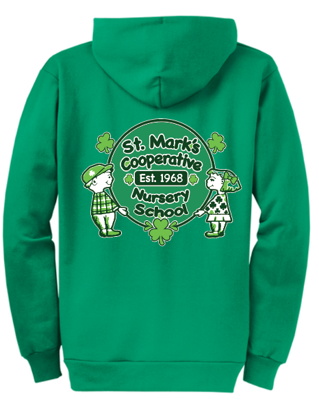 St. Mark's Nursery School Irish Youth and Adult Full Zip Hoodie PC7HZH / PC78YZH