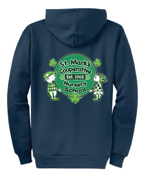 St. Mark's Nursery School Irish Youth and Adult Full Zip Hoodie PC7HZH / PC78YZH