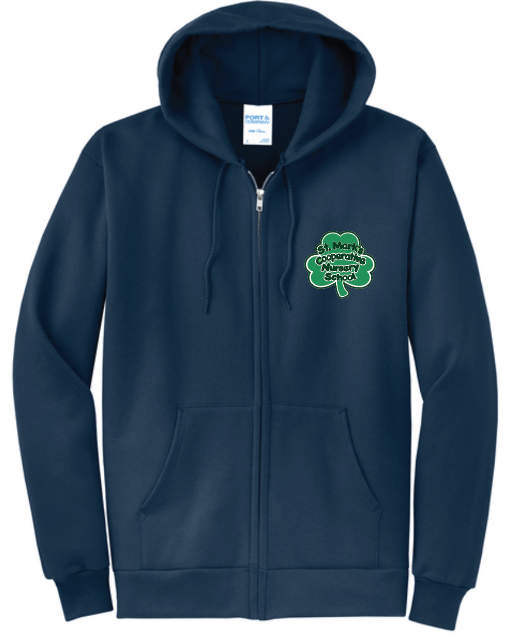 St. Mark's Nursery School Irish Youth and Adult Full Zip Hoodie PC7HZH / PC78YZH