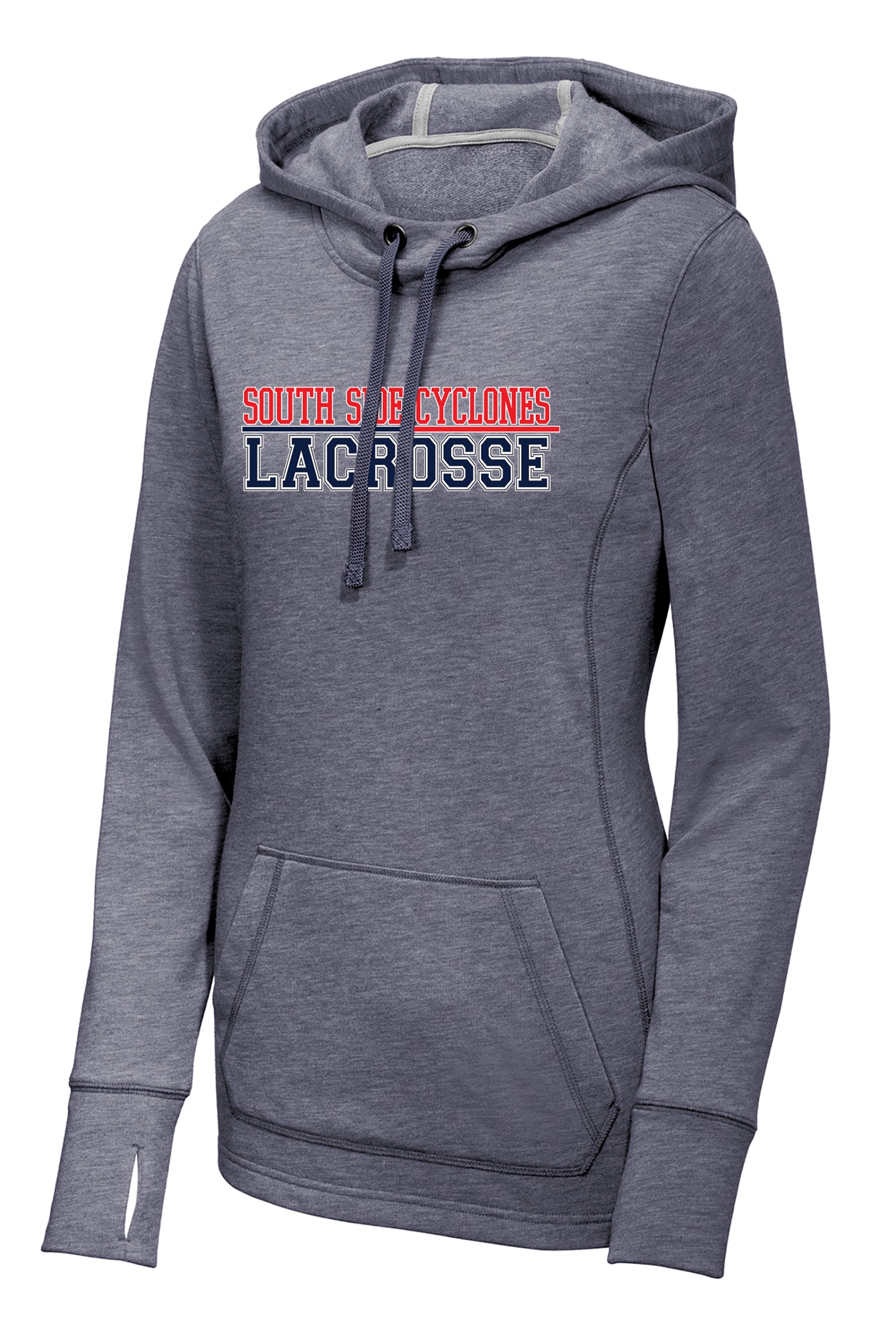 South Side Cyclones Lacrosse Womens Tri-blend Hoodie