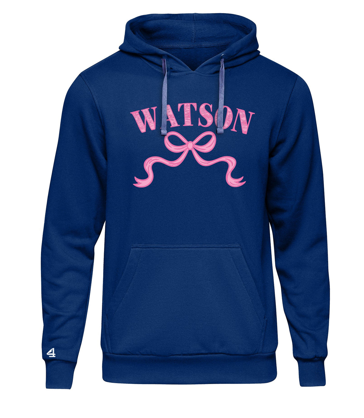 WATSON ELEMENTARY WILDCATS pink Bow Hoodie