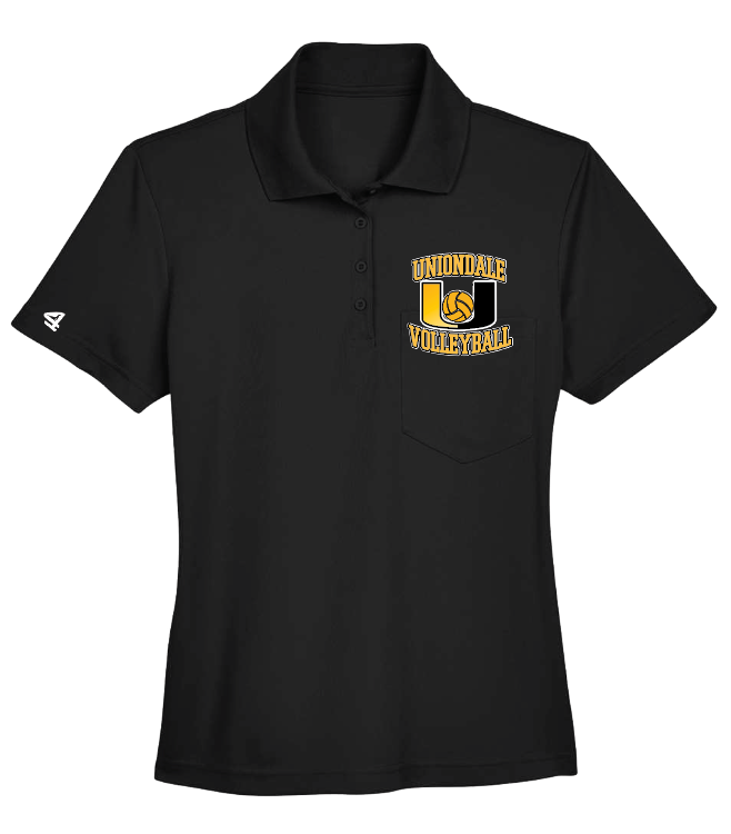 Uniondale Volleyball Embroidered Women's Polo Shirt