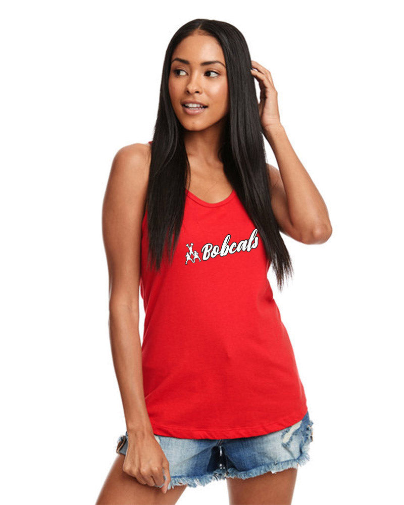 Bobcats Cheer Adult Racerback Tank
