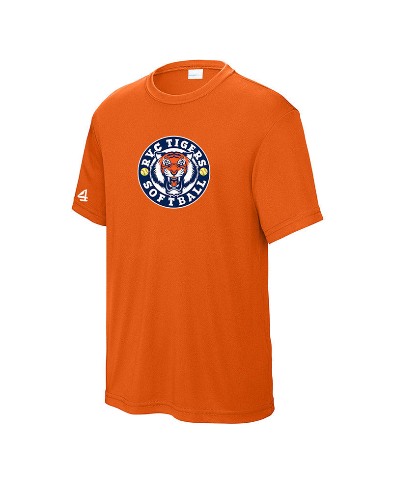 RVC Tigers Softball Short Sleeve Performance Tee