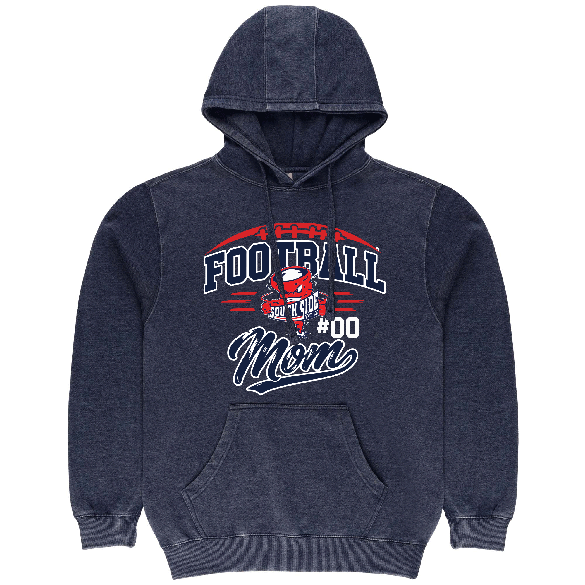 South Side High School Football Mom Vintage Hoodie