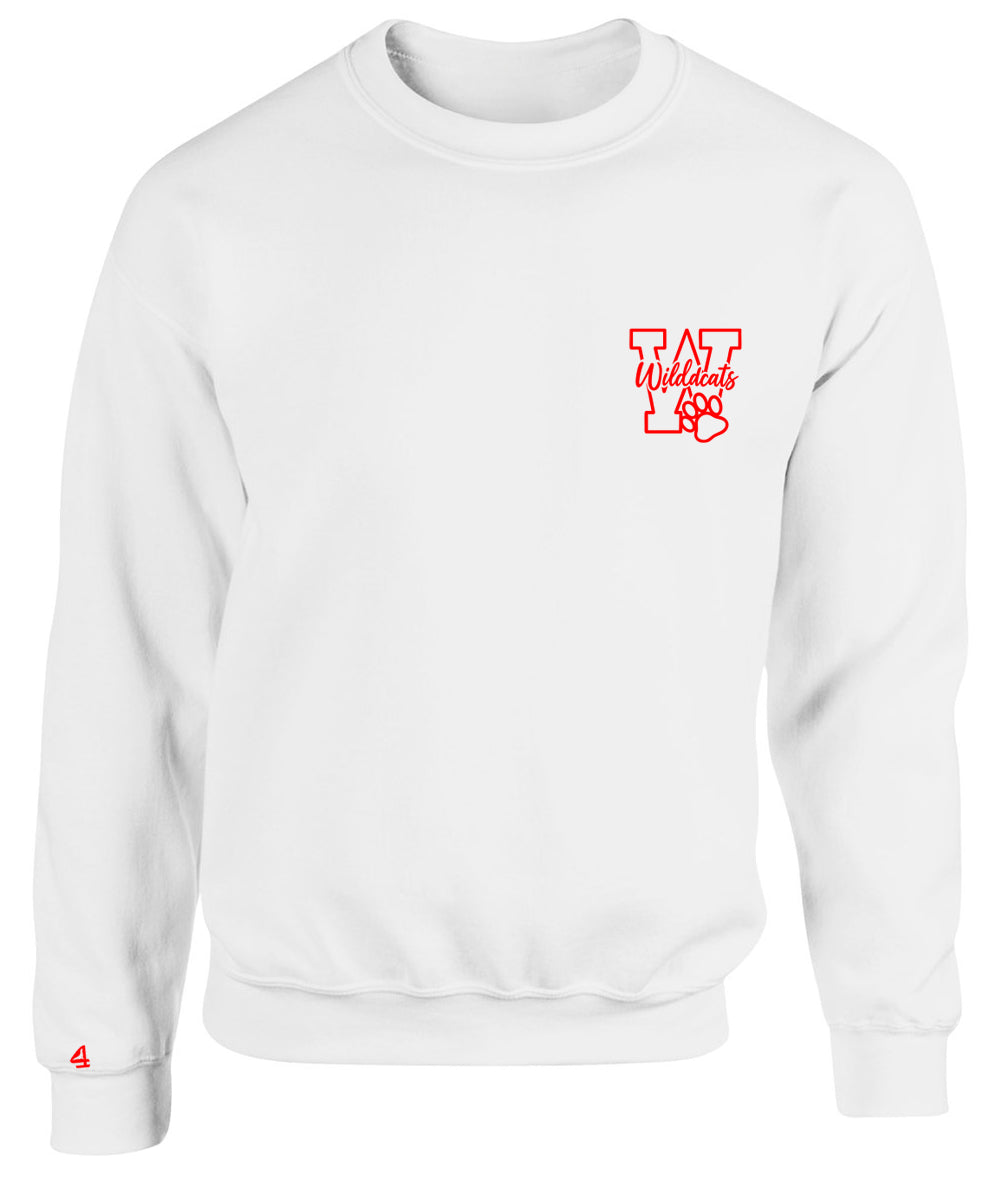 WATSON ELEMENTARY WILDCATS Spirit CrewNeck Sweatshirt