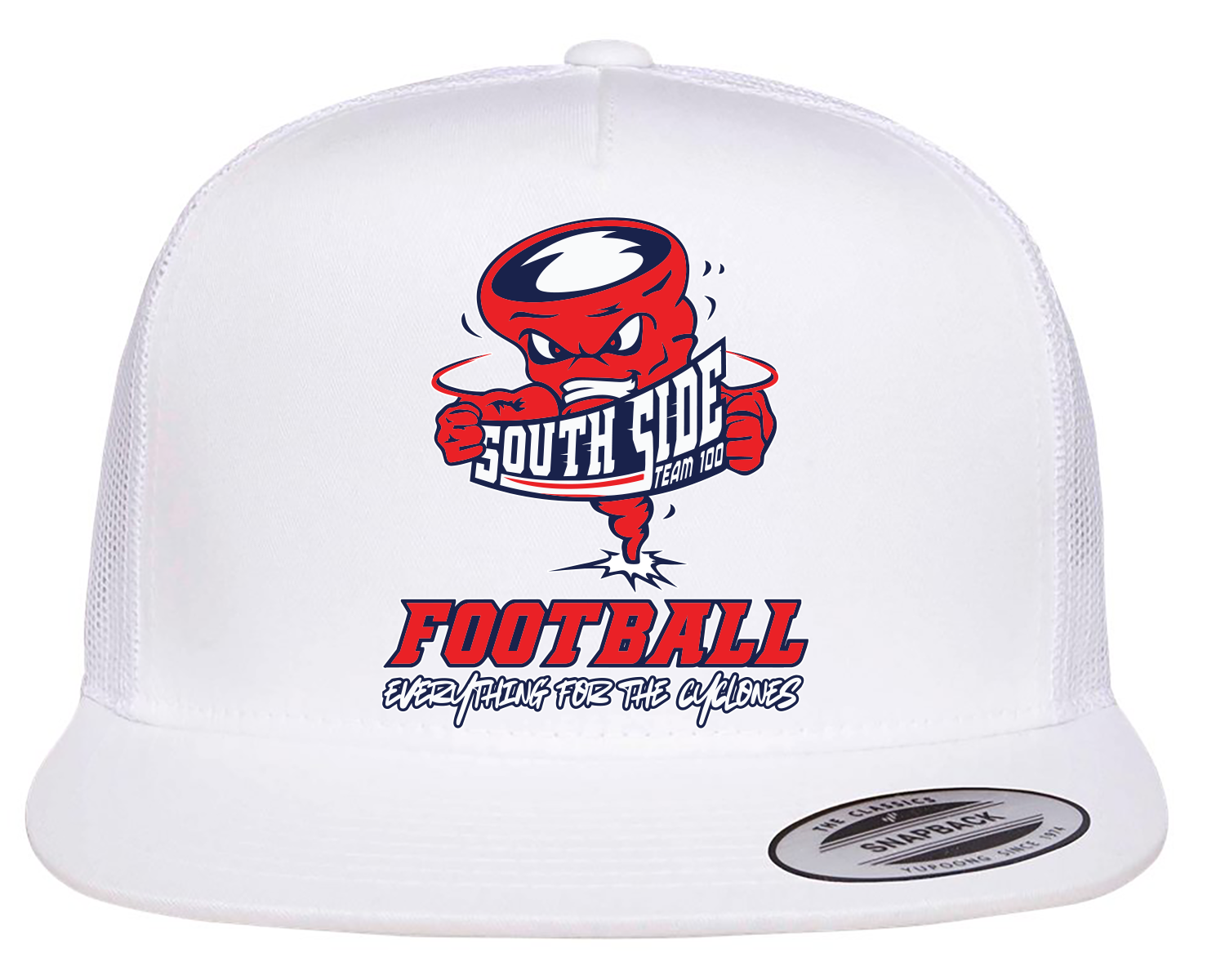 South Side High School Football Team 100 Embroidered Trucker Snapback