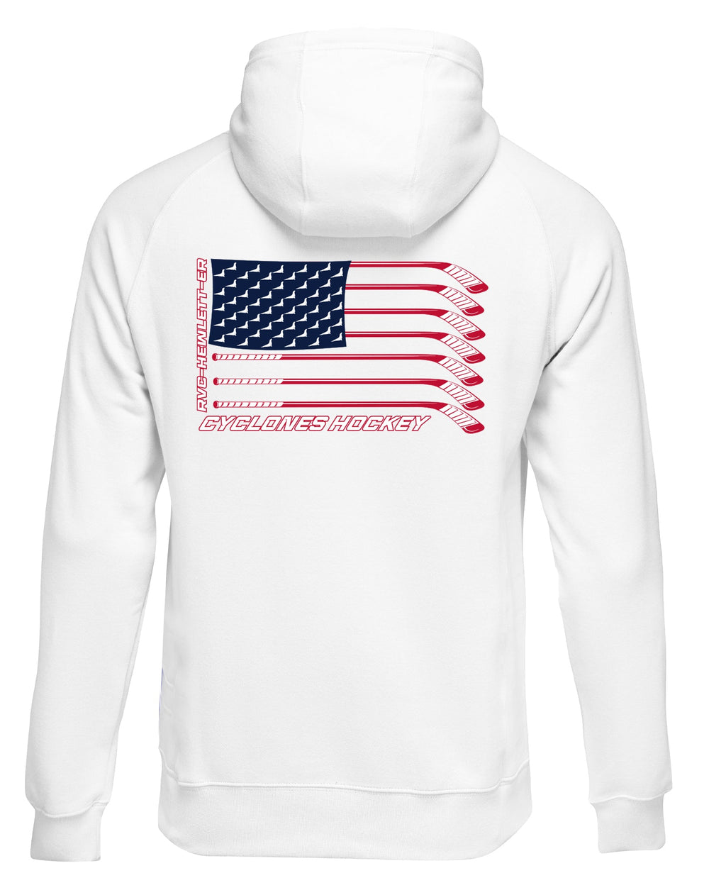 ROCKVILLE CENTRE HEWLETT E.R. HOCKEY Flag Hoodie