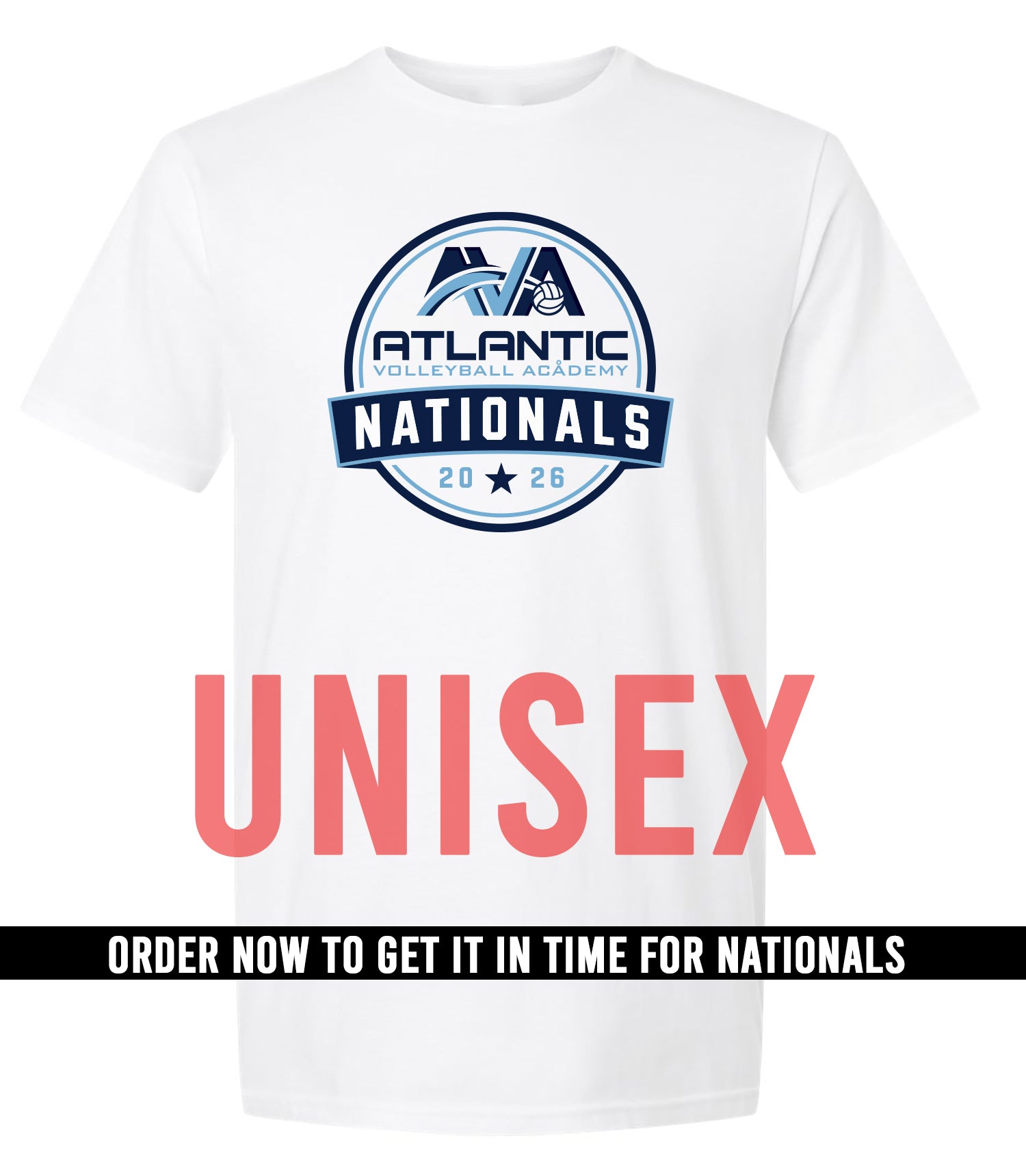 AVA Atlantic Volleyball Academy Nationals UNISEX T-shirt