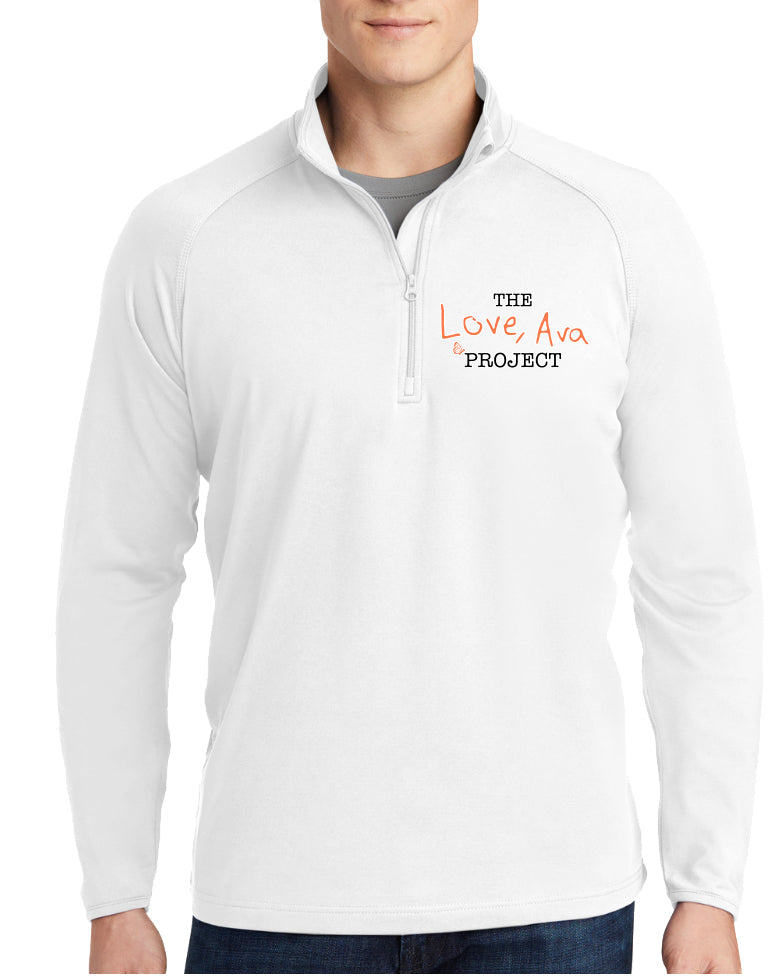 Love Ava Embroidered 1/4 zip