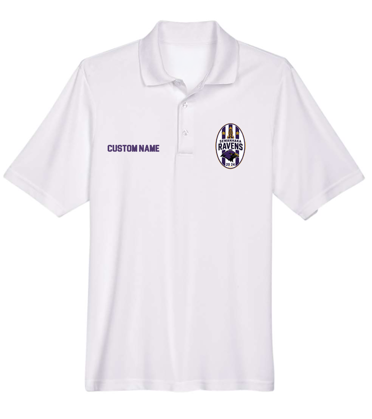 SEWANHAKA RAVENS BOYS SOCCER PRINTED PERFORMANCE MEN'S POLO 88181