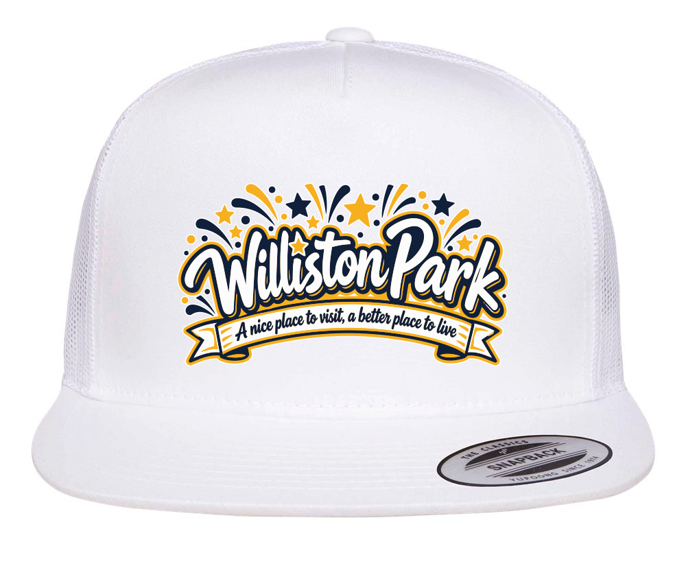 WILLISTON PARK 100TH ANNIVERSARY PRINTED TRUCKER HAT