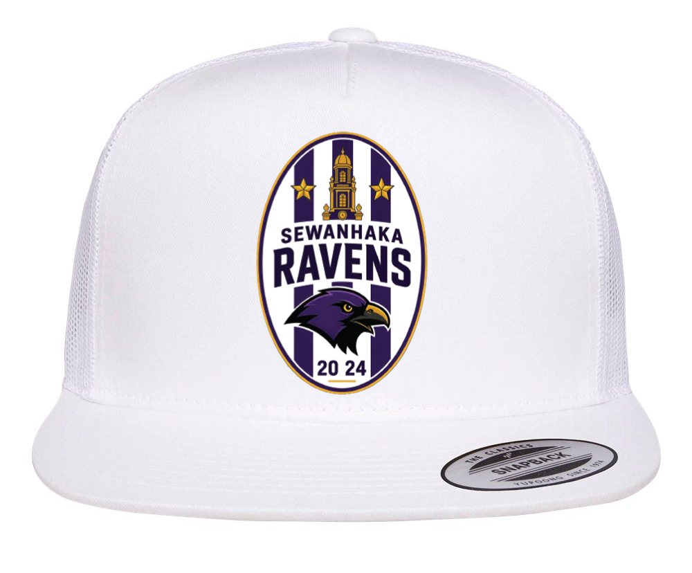 SEWANHAKA RAVENS BOYS SOCCER PRINTED TRUCKER HAT SNAPBACK 6006