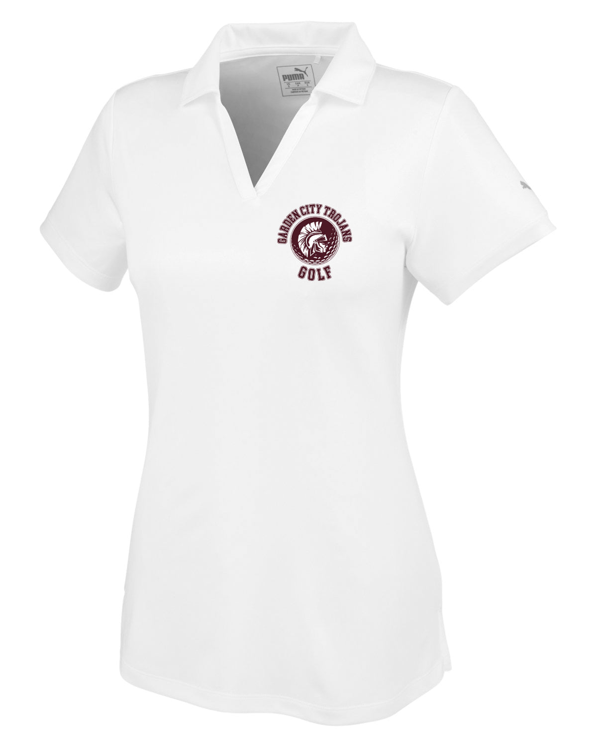 Garden City Golf Embroidered Puma Golf Women's Icon Heather Polo