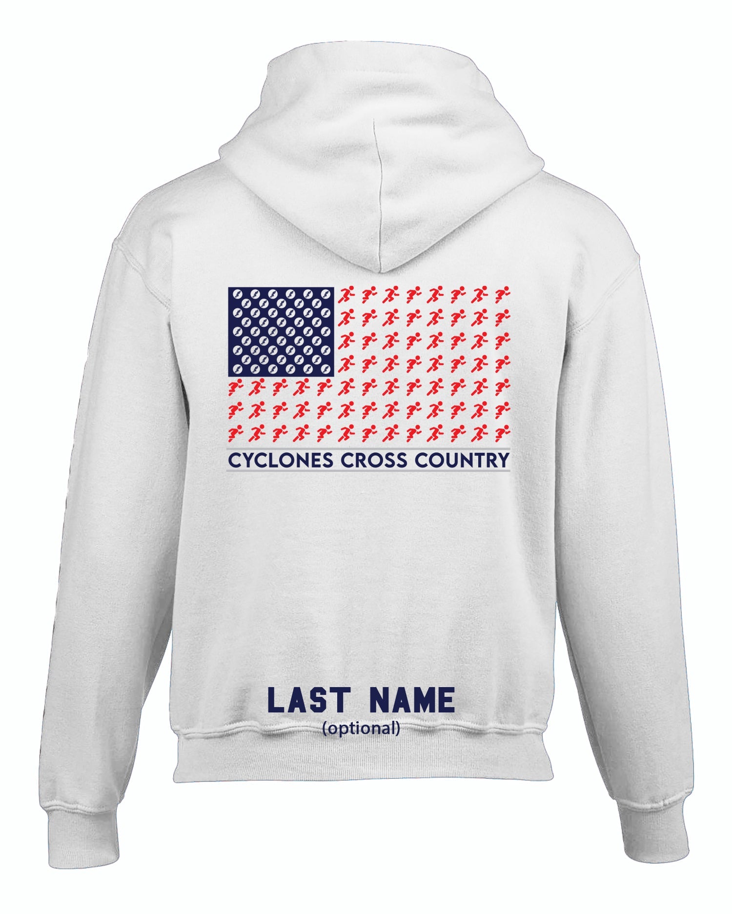 CYCLONES CROSS COUNTRY Flag Hoodie