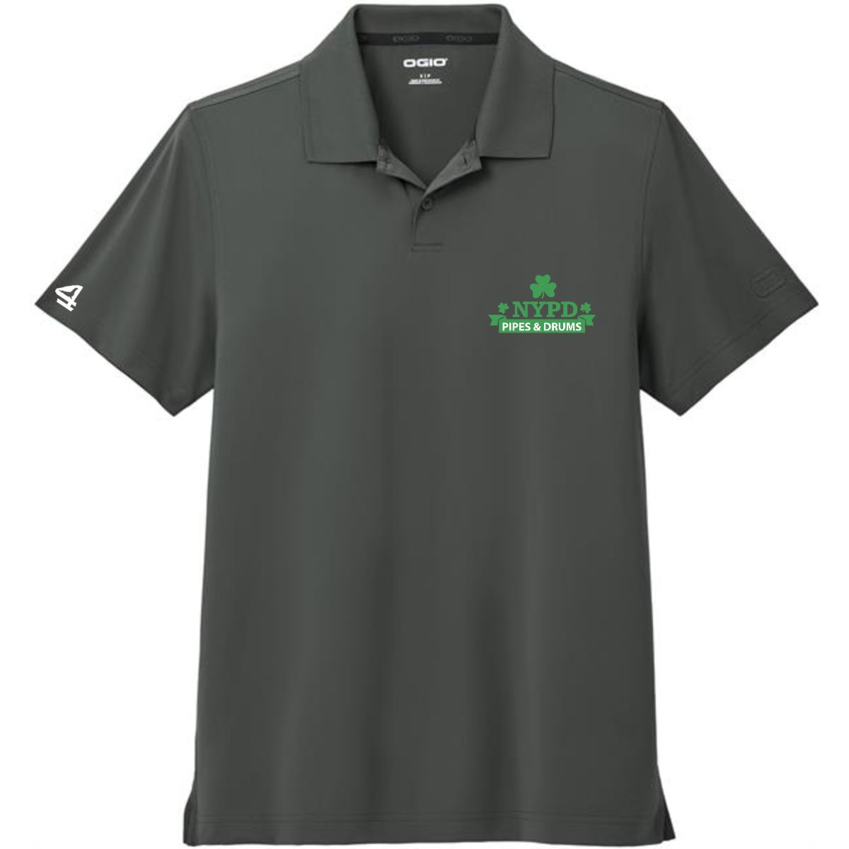 NYPD PIPES AND DRUMS Embroidery OGIO Regain Polo