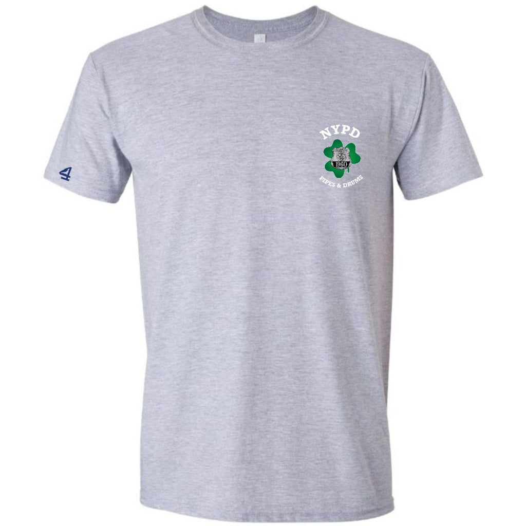 NYPD PIPES AND DRUMS Shamrock Short Sleeve Tshirt