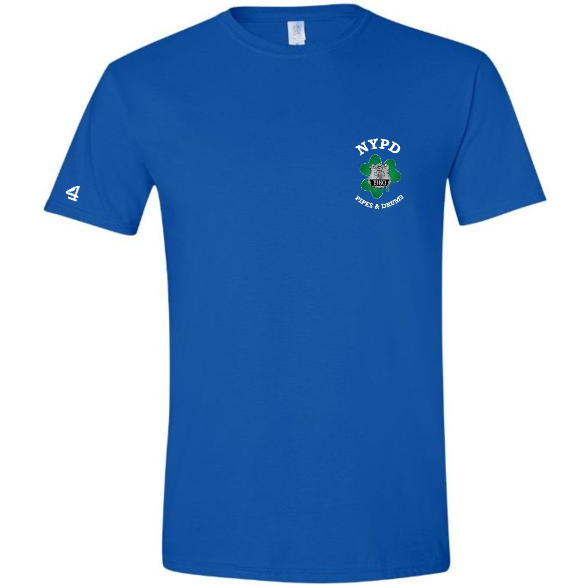 NYPD PIPES AND DRUMS Shamrock Short Sleeve Tshirt
