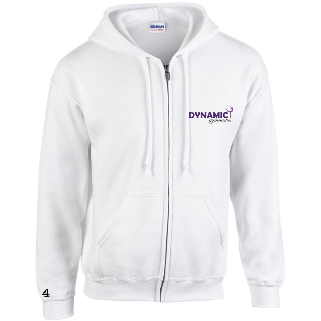 Dynamic Gymnastics ADULT SIZE Heavy Blend Full-Zip Hood