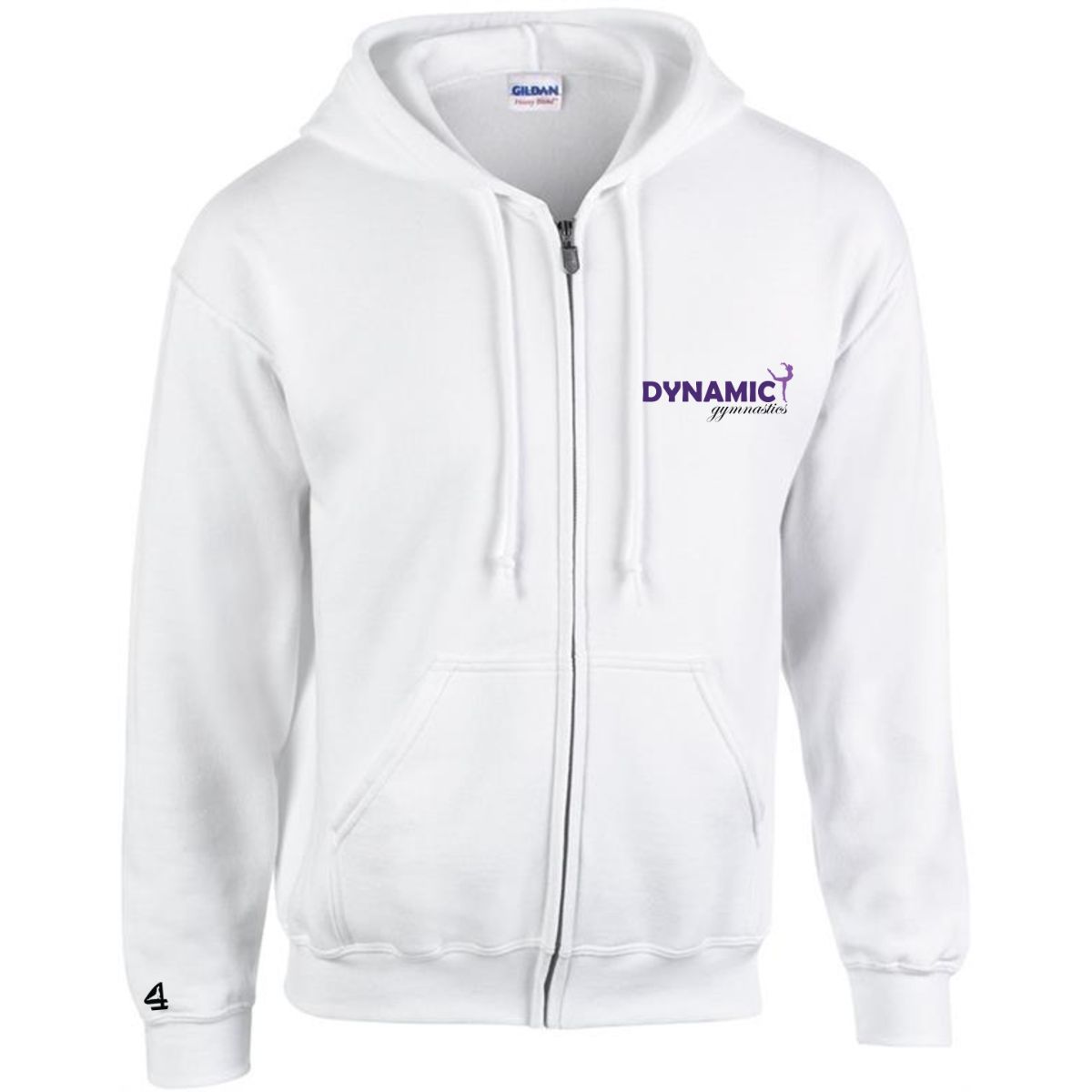 Dynamic Gymnastics ADULT SIZE Heavy Blend Full-Zip Hood